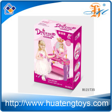 2014 Новый предмет Пластмассовая детская комод игрушка, Комод для макияжа с зеркалом для девочки H121735